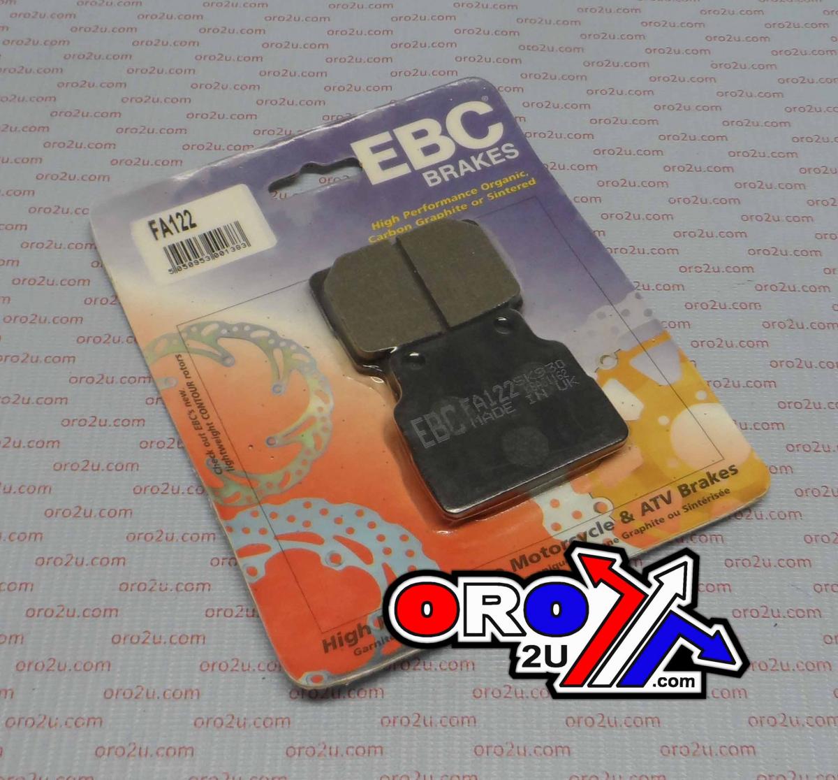 BRAKE PADS STD SEMI-METAL HONDA CB 450 EBC FA122