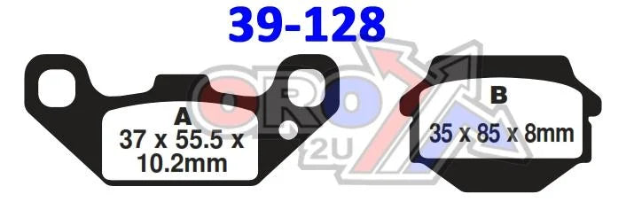 BRAKE PADS SINTERED NITRO, MOTO-MASTER 091321, 39-128