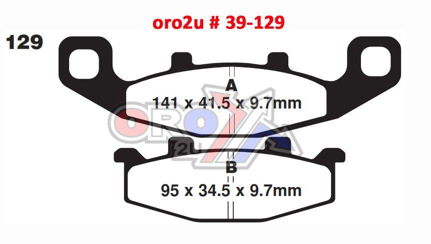 BRAKE PADS KAWASAKI SUZUKI EBC FA129