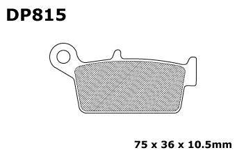 BRAKE PADS SINTERED DP BRAKES, DP815 Premium 41-815.H_DP, 39-131
