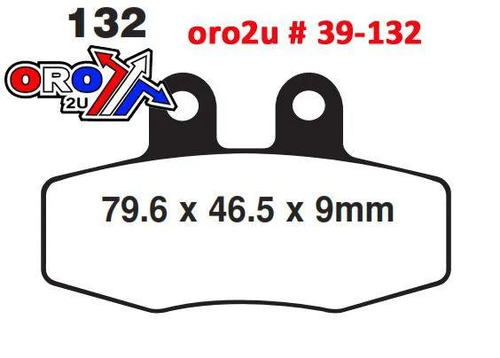 BRAKE PADS DP BRAKES HARD, DP606 Premium Sintered, 39-132