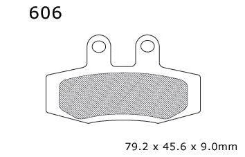BRAKE PADS DP BRAKES HARD, DP606 Premium Sintered, 39-132
