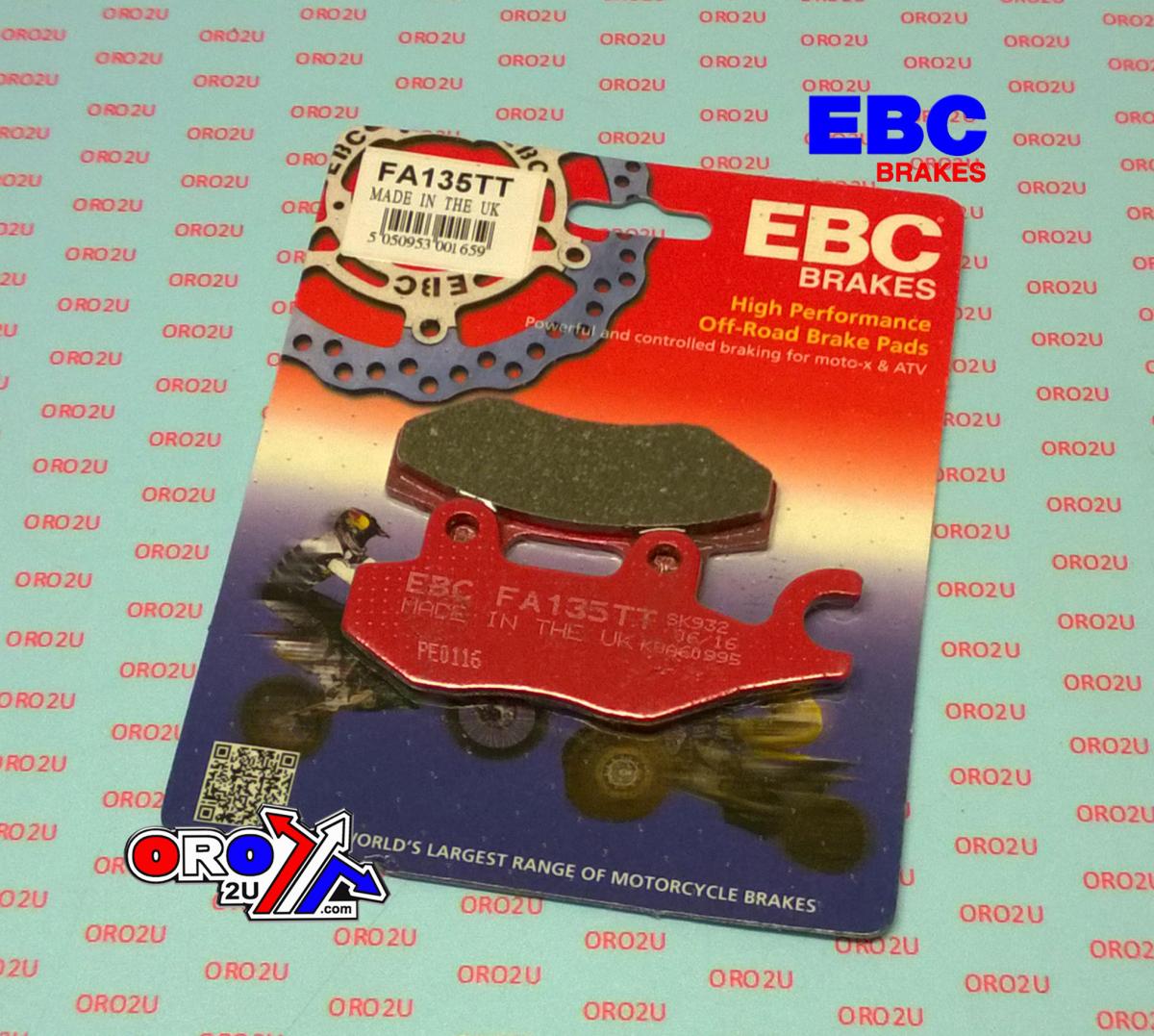 BRAKE PADS KAWASAKI SUZUKI YAMAHA EBC FA135