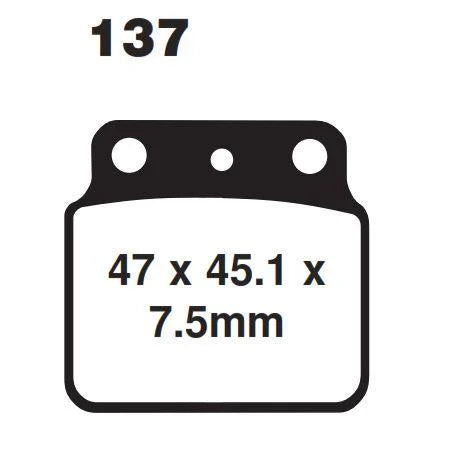 BRAKE PADS SINTERED NITRO, MOTO-MASTER 095221, 39-137