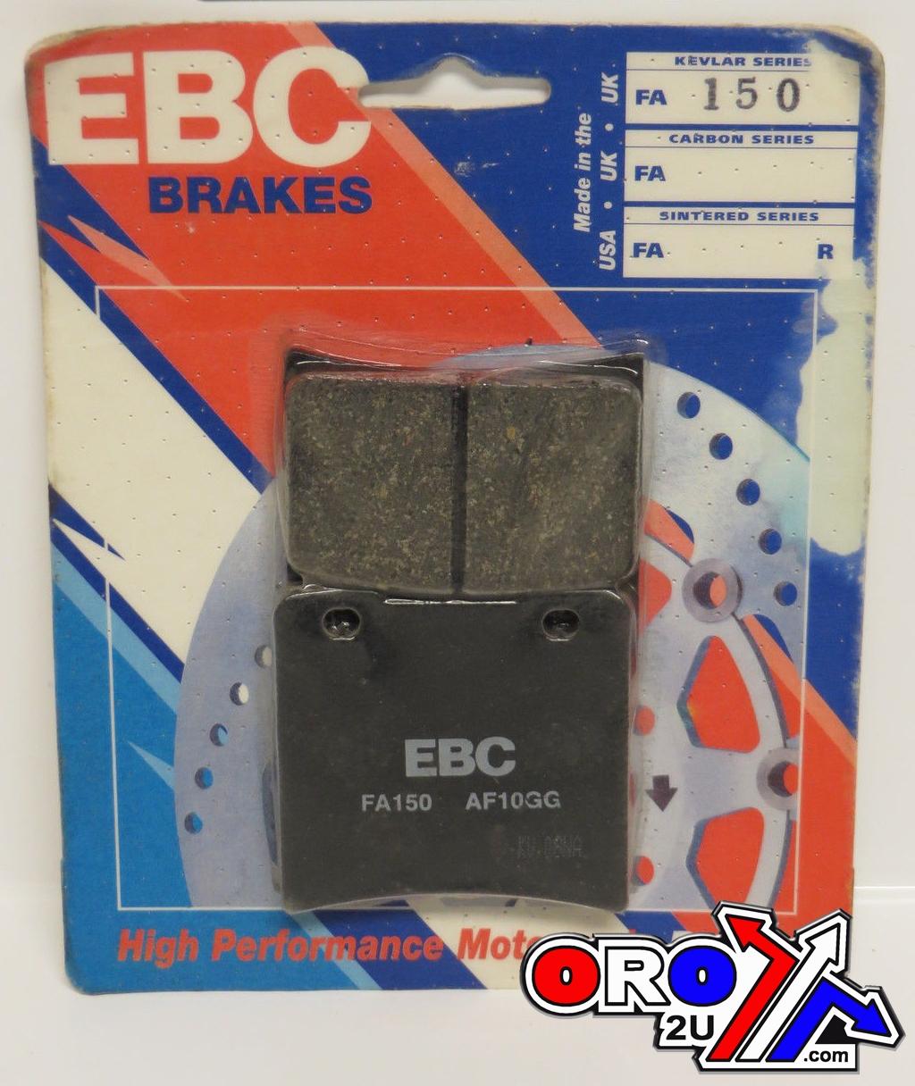 BRAKE PADS STD KEVLAR ORGANIC SEMI-METAL BLACK EBC FA150