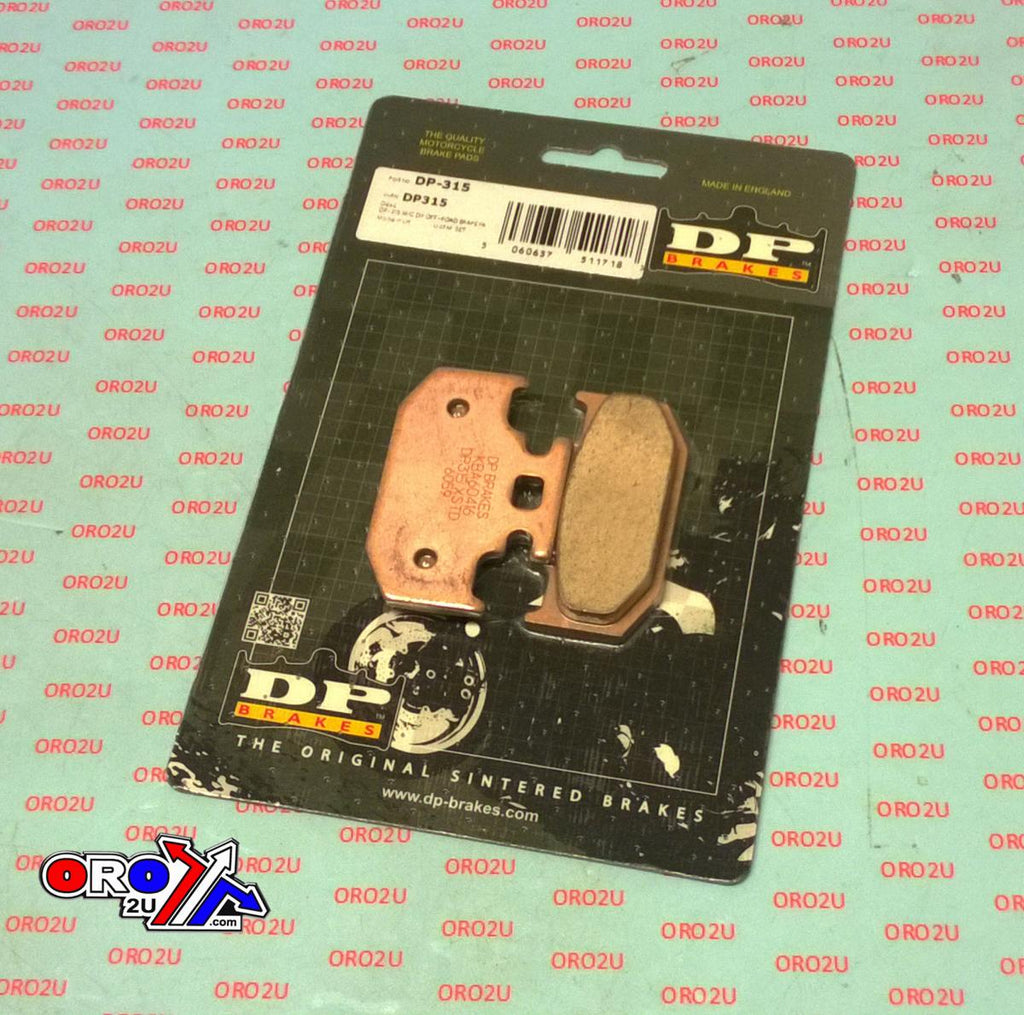 BRAKE PADS SINTERED DP BRAKES, DP315 Premium 41-315.H.DP