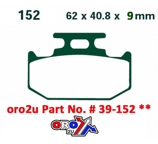 BRAKE PADS STD KAWASAKI SUZUKI YAMAHA EBC FA152