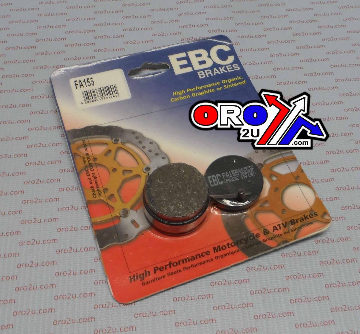 BRAKE PADS STD KEVLAR ORGANIC EBC SEMI-METAL BLACK FA155