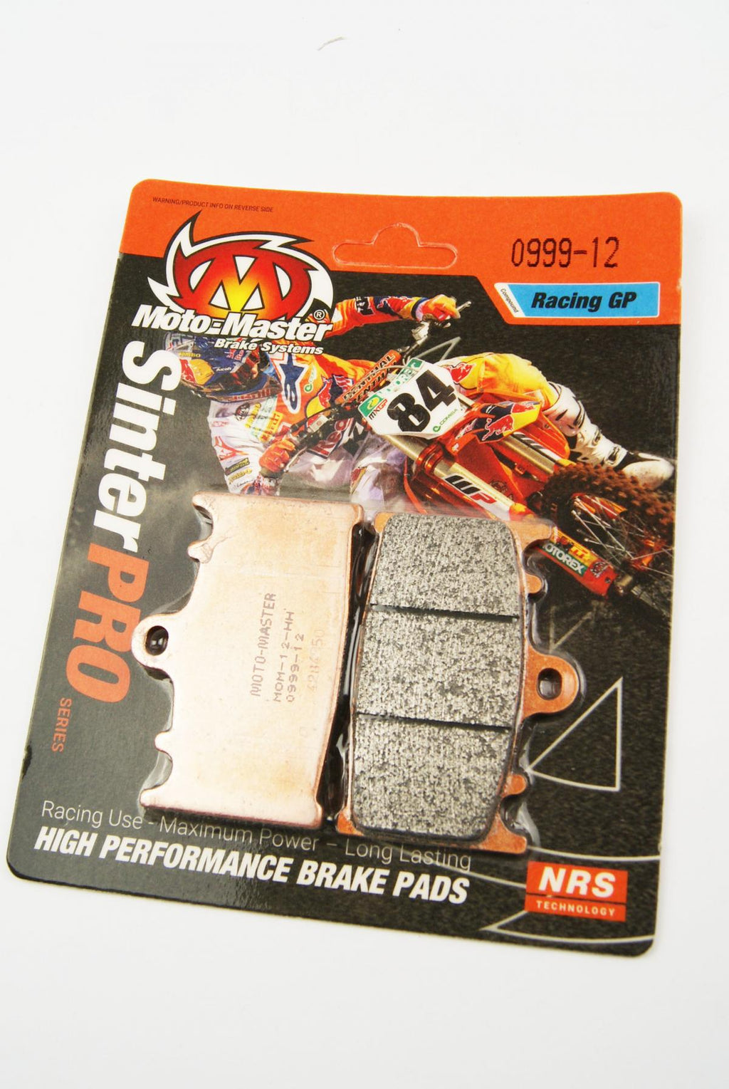 BRAKE PADS SINTERED RACING, MOTO-MASTER 099912, 39-158
