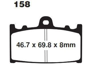 BRAKE PADS DISC EBC FA158