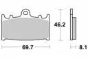 BRAKE PADS SEMI METAL [FA158], KYOTO S1032B