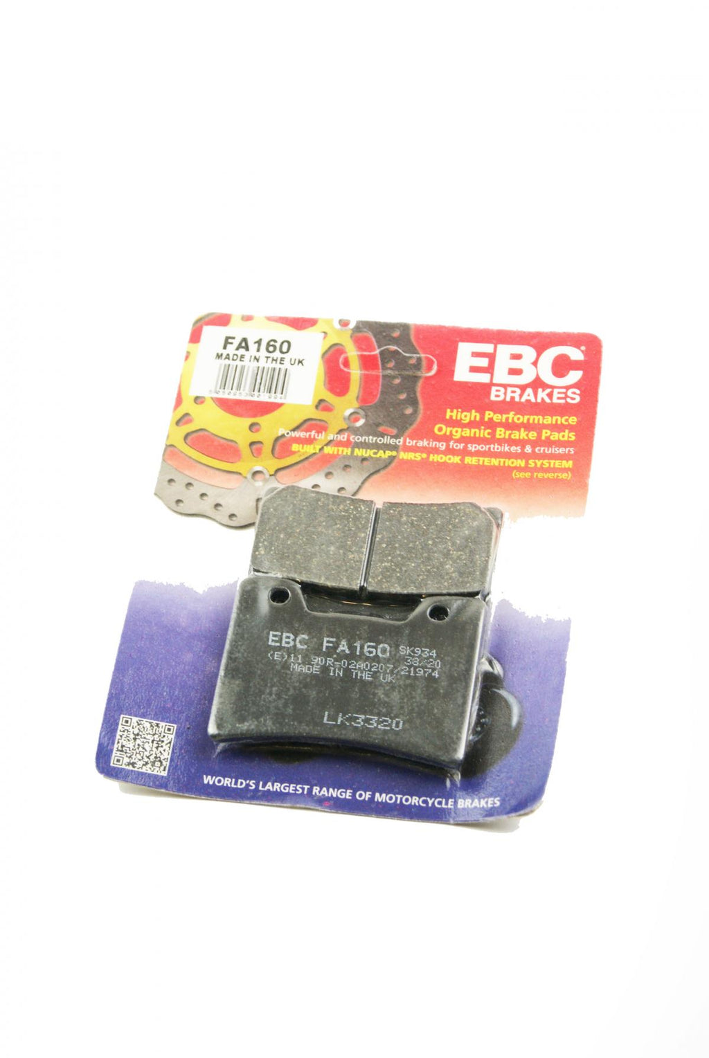 BRAKE PADS SEMI-METALLIC EBC FA160