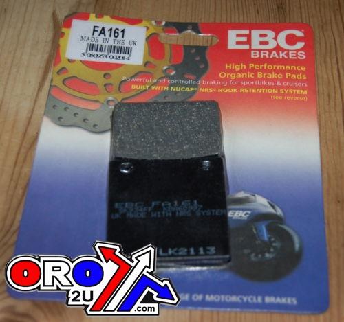 BRAKE PADS STD KEVLAR ORGANIC SEMI-METAL BLACK EBC FA161