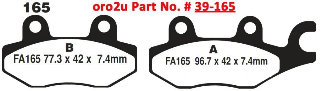 BRAKE PADS SINTERED NITRO, MOTO-MASTER 092621, 39-165