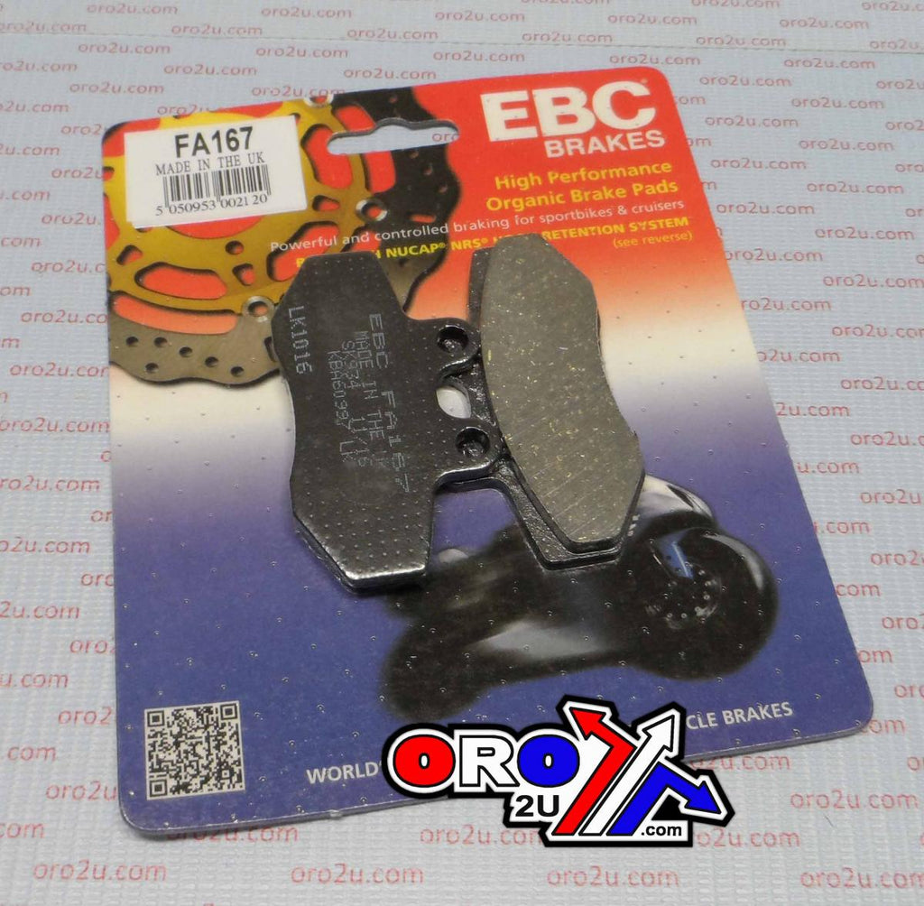 BRAKE PADS ORGANIC EBC FA167