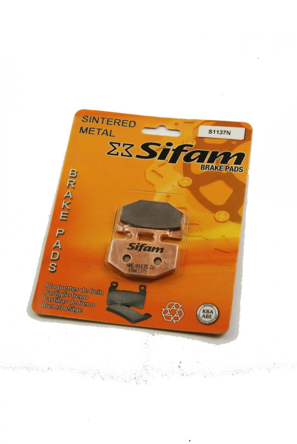 BRAKE PADS DISC SINTERED METAL, SIFAM S1137N (SFA176)
