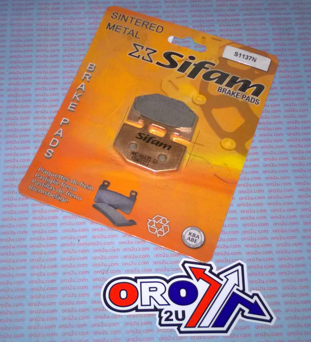 BRAKE PADS DISC SINTERED METAL, SIFAM S1137N (SFA176)