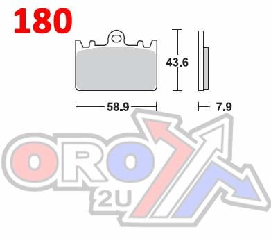 BRAKE PADS SEMI-METALLIC SM DB2064 SM, BP128SM0F VD433