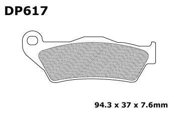 BRAKE PADS SINTERED DP BRAKES, DP617 Premium