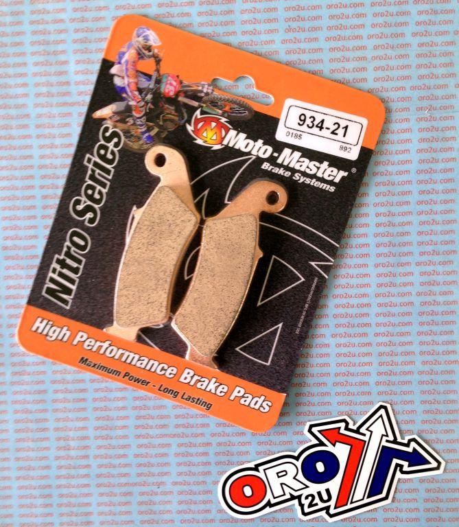 BRAKE PADS SINTERED NITRO, MOTO-MASTER 093421, 39-185, FA185, FA389