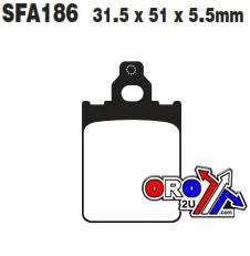 BRAKE PADS STD SCOOTER ORGANIC EBC SFA186
