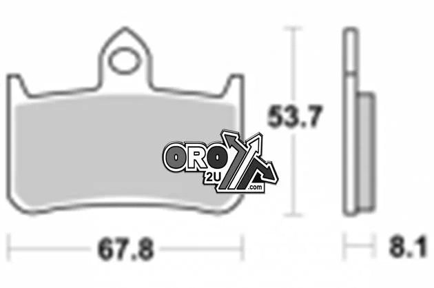 BRAKE PADS SINTERED METAL, SIFAM S1092N, FA187