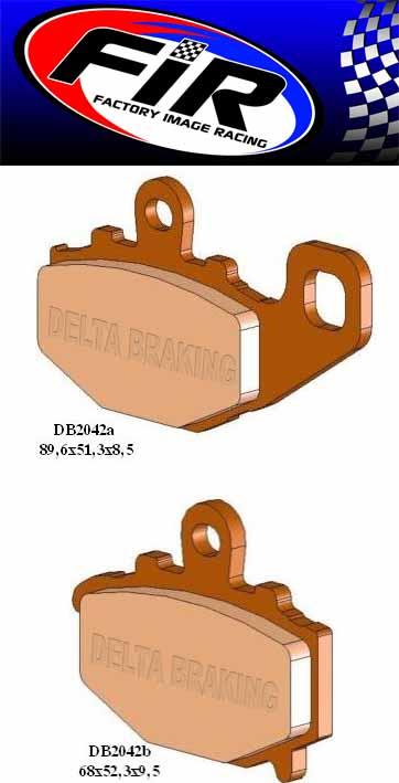BRAKE PADS MINERAL ORGANIC M BP108M01F DB2042-M