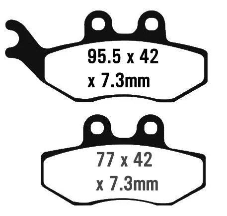 BRAKE PADS SINTERED METAL EBC FA194HH