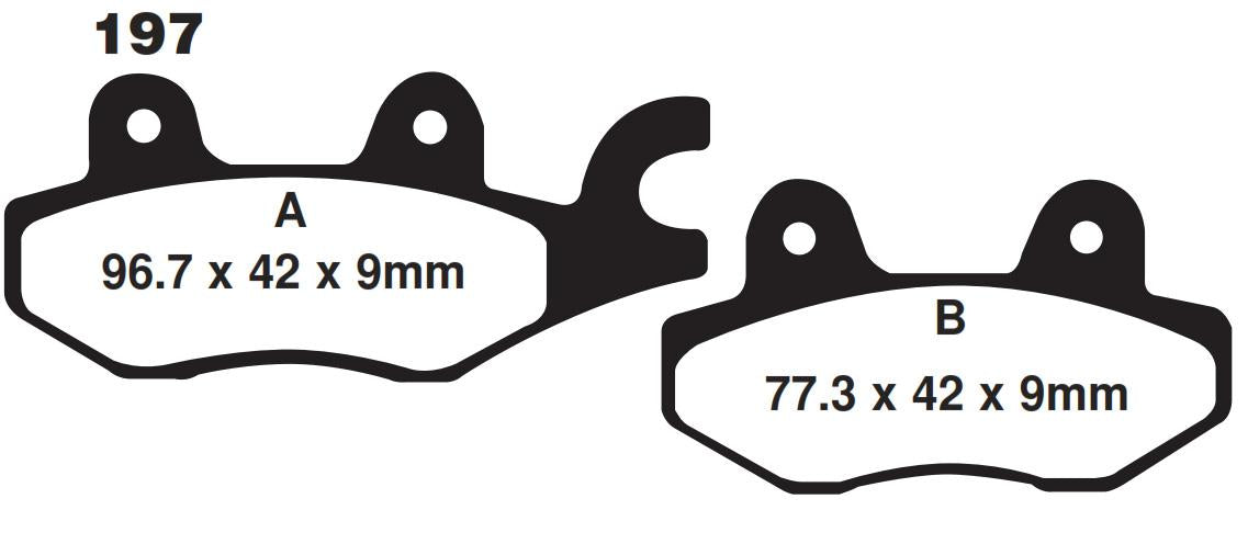 BRAKE PADS SINTERED METAL, SIFAM S1085AN (FA197HH)
