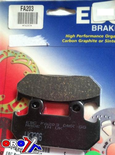 BRAKE PADS STD KEVLAR ORGANIC HARLEY DAVIDSON EBC FA203