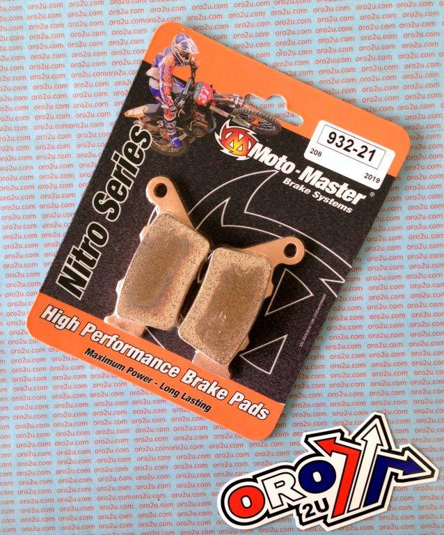 BRAKE PADS SINTERED NITRO, MOTO-MASTER 093221, 39-208