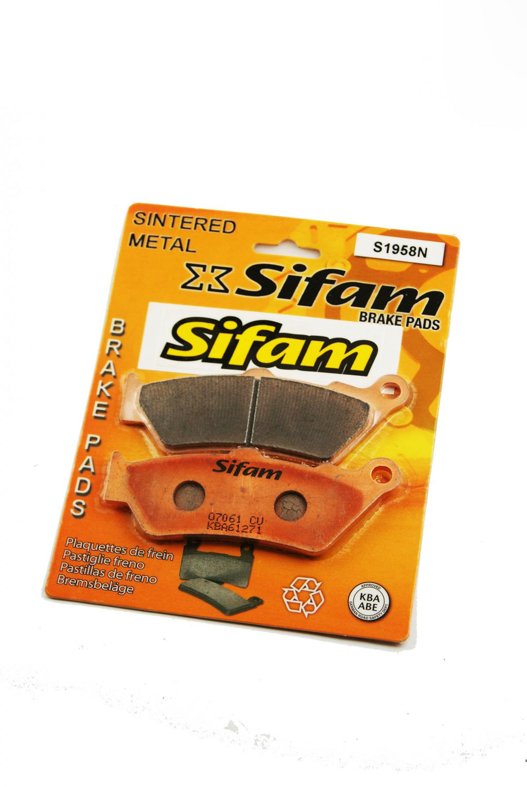 BRAKE PADS SINTERED METAL, SIFAM S1958N (FA209)