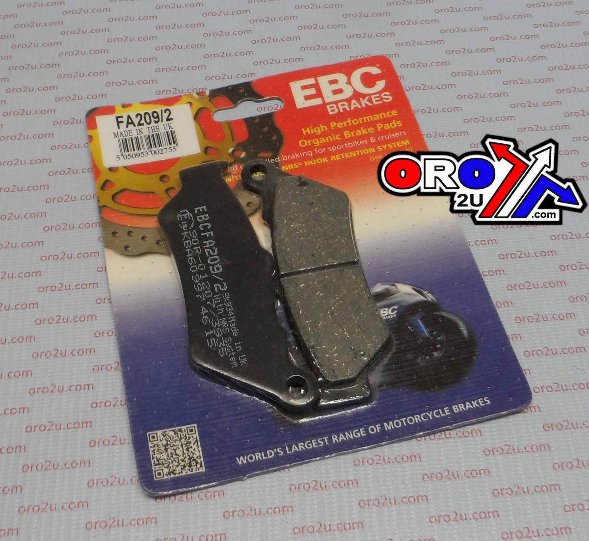 BRAKE PADS BMW KTM EBC FA209/2