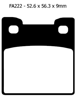 BRAKE PADS STD KEVLAR ORGANIC SUZUKI EBC FA222