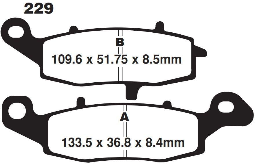 BRAKE PADS SINTERED METAL N4, RD-N4 DB2730