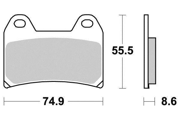 BRAKE PADS SINTERED METAL, SIFAM S1262N (FA244)