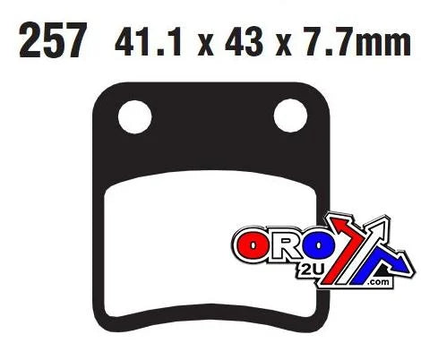 BRAKE PADS STD SCOOTER ORGANIC EBC SFA257