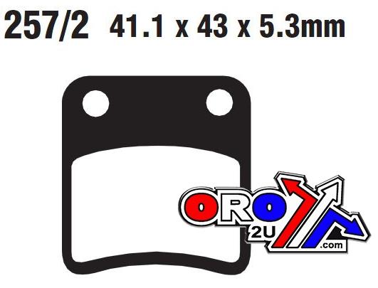 BRAKE PADS BMW HONDA PIAGGIO EBC SFA257/2