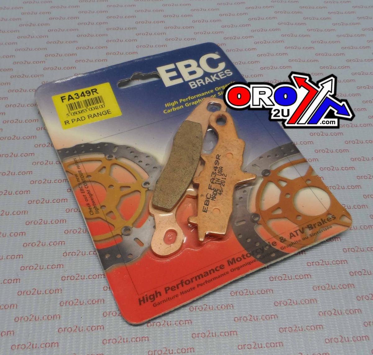 BRAKE PADS SINTERED KAWASAKI SUZUKI EBC FA349R