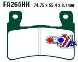 BRAKE PADS SINTERED METAL, EBC FA265HH