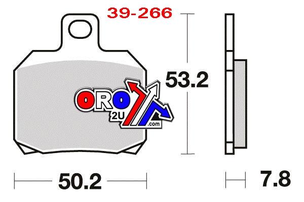 BRAKE PADS SINTERED METAL, SIFAM S1110N (FA266)
