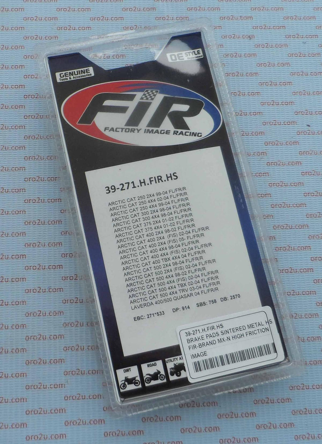 BRAKE PADS SINTERED METAL HS, MX-N HIGH FRICTION, DB2570-N