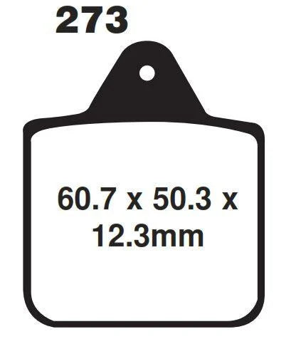 BRAKE PADS SINTERED EBC FA273R