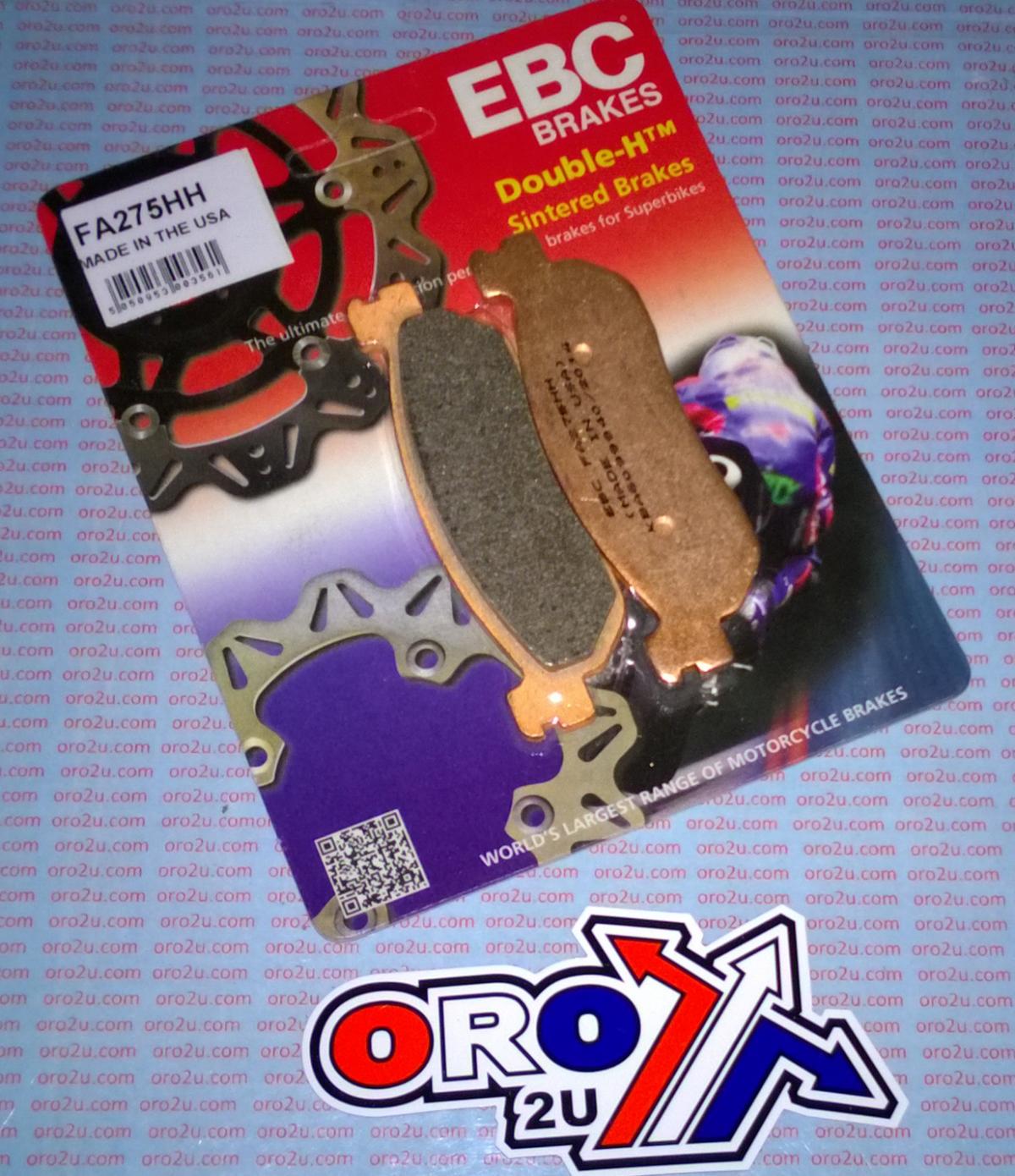 BRAKE PADS SINTERED METAL EBC FA275HH