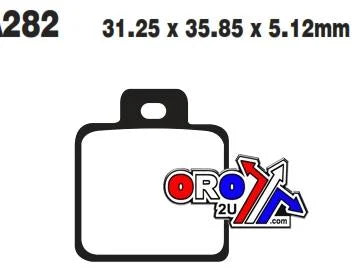 BRAKE PADS SINTERED METAL EBC FA282R