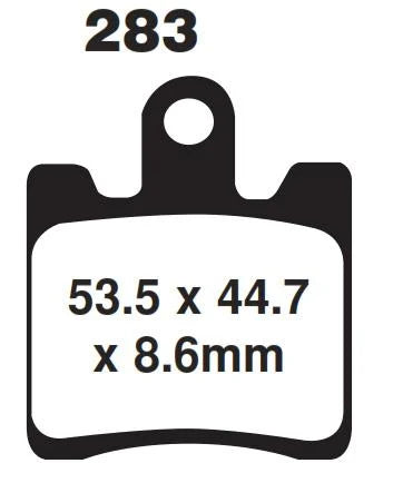 BRAKE PADS SCOOTER SINTERED METAL EBC SFA283/4