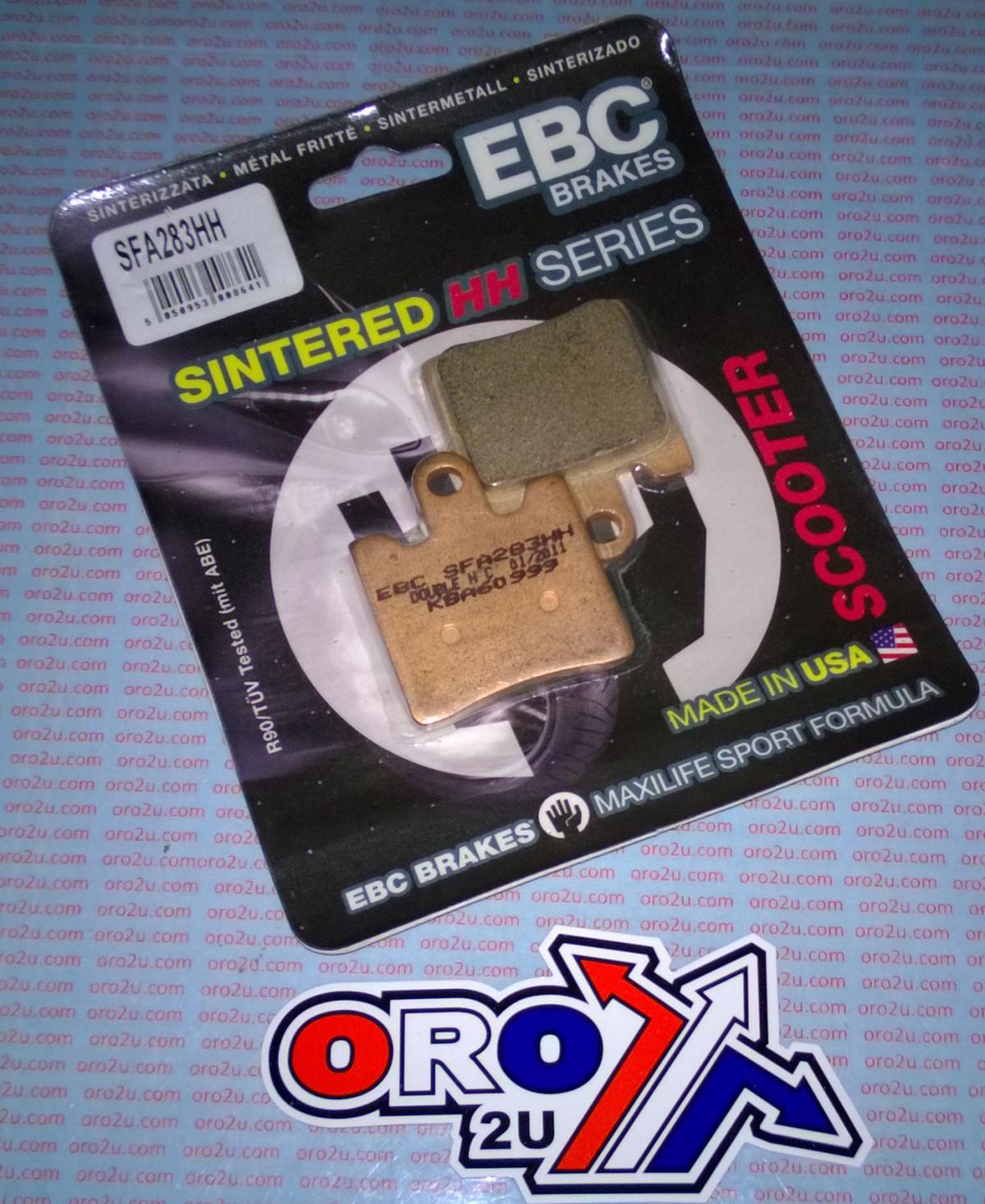 BRAKE PADS SCOOTER SINTERED METAL EBC SFA283/4