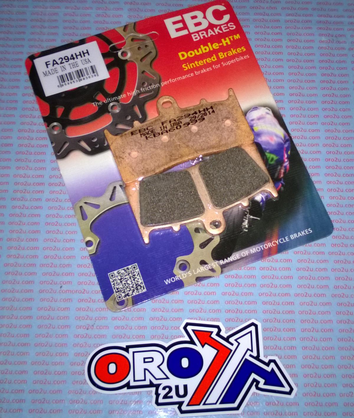 BRAKE PADS SINTERED METAL BMW KAWASAKI EBC FA294HH