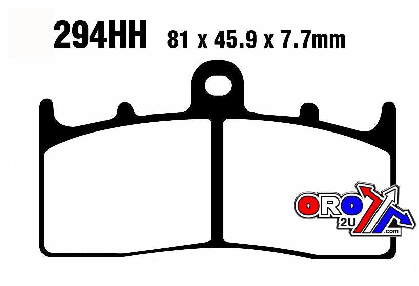 BRAKE PADS SINTERED METAL BMW KAWASAKI EBC FA294HH