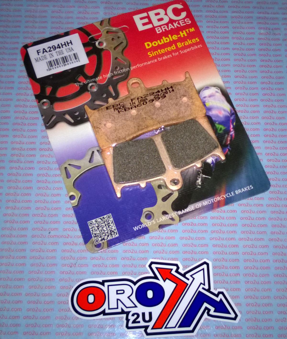 BRAKE PADS SINTERED METAL BMW KAWASAKI EBC FA294HH